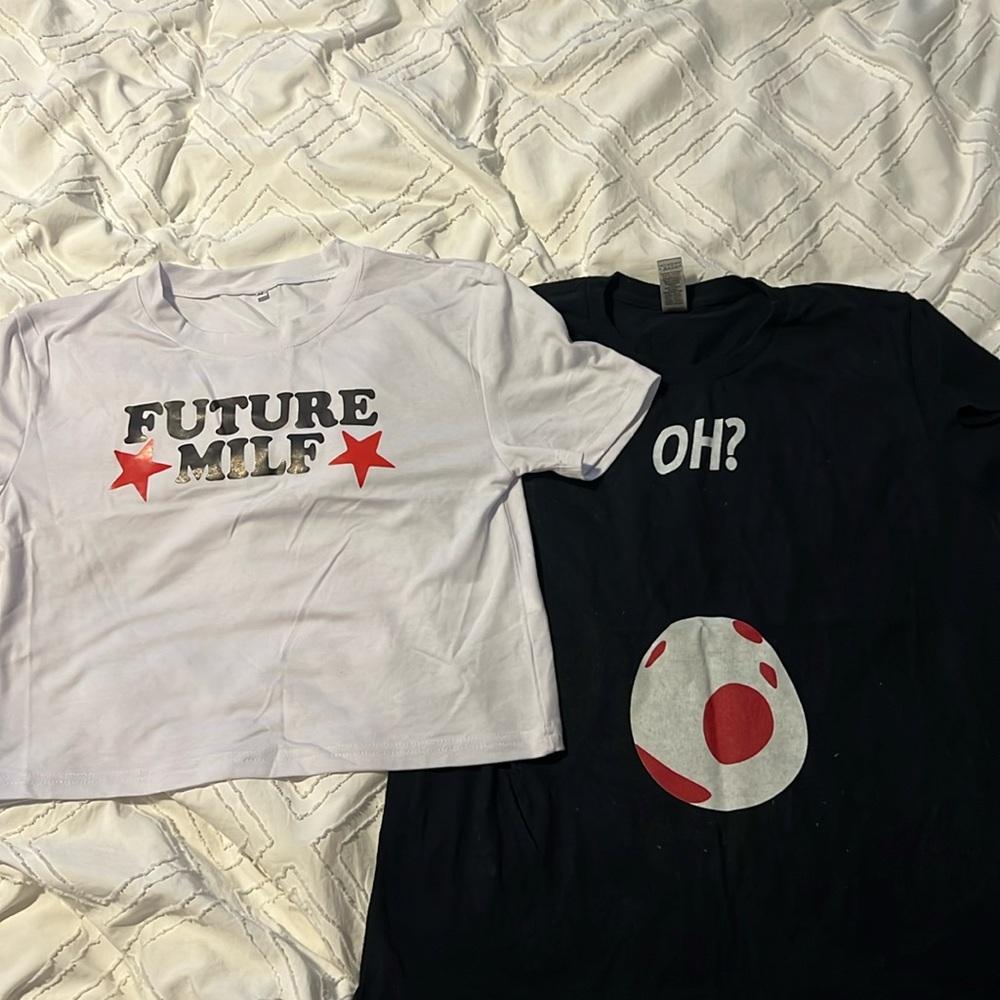 Maternity break the news shirts!